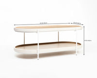 Dolla Wooden Coffee Table Oak & White