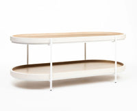 Dolla Wooden Coffee Table Oak & White