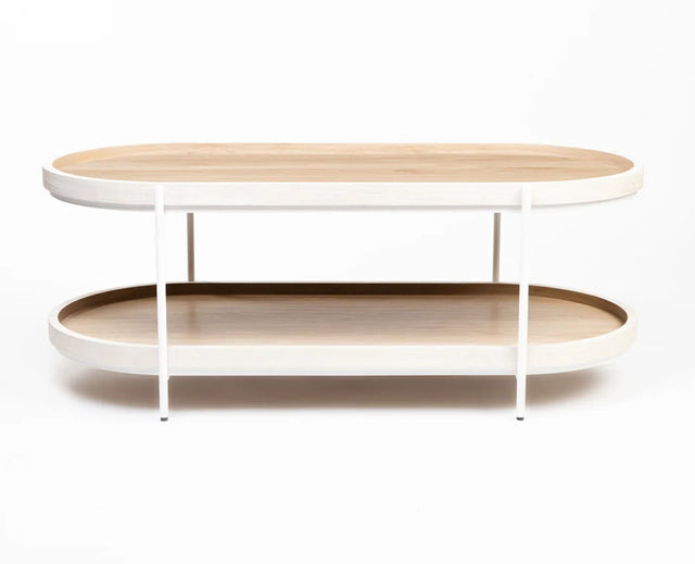 Dolla Wooden Coffee Table Oak & White