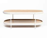 Dolla Wooden Coffee Table Oak & White