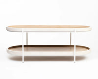 Dolla Wooden Coffee Table Oak & White