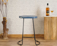 Dublin Solid Wood Kitchen Stool Bar Stool in China Blue Furniselan - China-Blue