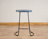 Dublin Solid Wood Kitchen Stool Bar Stool in China Blue Furniselan - China-Blue