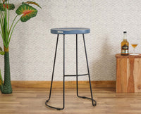 Dublin Solid Wood Kitchen Stool Bar Stool  Kitchen Stool Furniselan - China-Blue