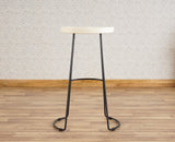 Dublin Solid Wood Kitchen Stool Bar Stool  Kitchen Stool Furniselan - Frosty White
