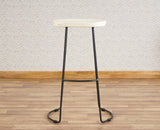 Dublin Solid Wood Kitchen Stool Bar Stool  Kitchen Stool Furniselan - Frosty White