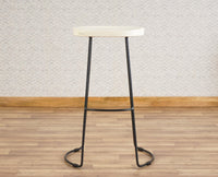 Dublin Solid Wood Kitchen Stool Bar Stool  Kitchen Stool Furniselan - Milky-White