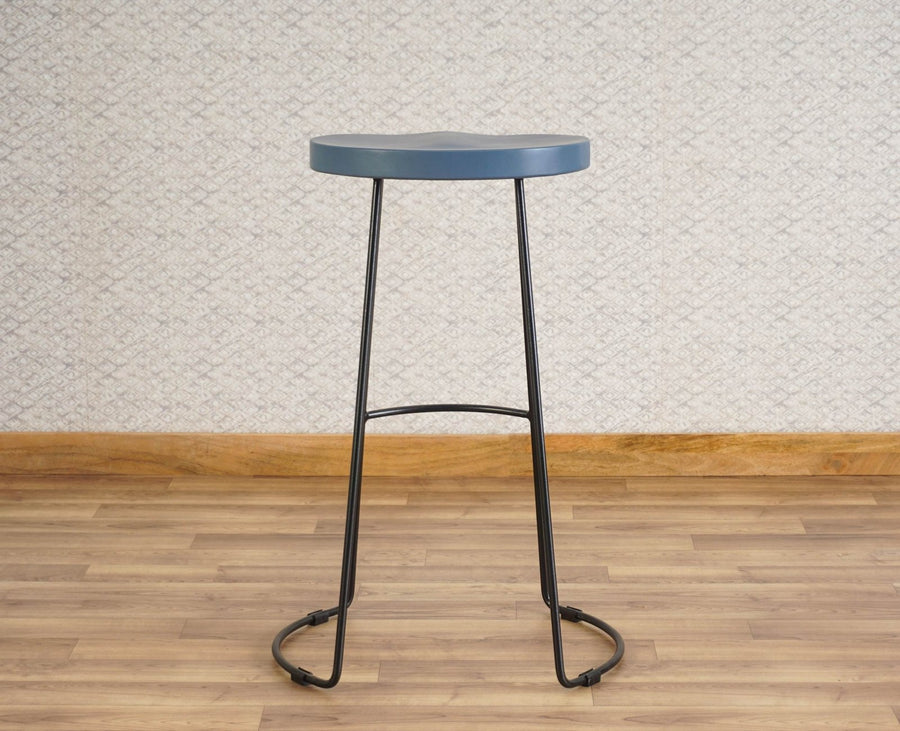 Dublin Solid Wood Kitchen Stool Bar Stool  Kitchen Stool Furniselan - China-Blue