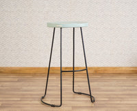 Dublin Solid Wood Kitchen Stool Bar Stool  Kitchen Stool Furniselan - Silt-Green