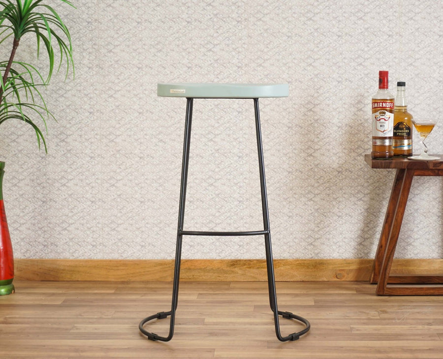 Dublin Solid Wood Kitchen Stool Bar Stool  Kitchen Stool Furniselan - Silt-Green