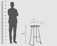 Dublin Solid Wood Kitchen Stool Bar Stool  Kitchen Stool Furniselan - China-Blue