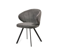 Echo Ele Dining Chair  – Modern Upholstered Dining Chair for Home & Café Textured Gray