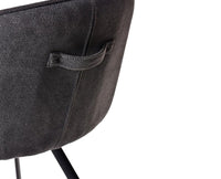 Echo Ele Dining Chair  – Modern Upholstered Dining Chair for Home & Café Textured Gray
