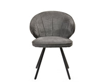 Echo Ele Dining Chair  – Modern Upholstered Dining Chair for Home & Café Textured Gray