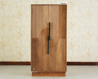 Edinburgh Wooden Two Door Wardrobe Almirah Cabinet Natural Oak Finish