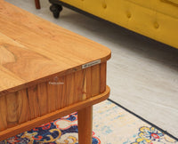Eiffel Solid Wood Coffee Table - Coffee Table - Furniselan - Natural-Finish