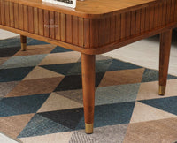 Eiffel Solid Wood Coffee Table - Coffee Table - Furniselan - Teak-Finish