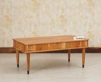 Eiffel Solid Wood Coffee Table - Coffee Table - Furniselan - Natural-Finish