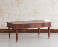 Eiffel Solid Wood Coffee Table - Coffee Table - Furniselan - Grey-Finish