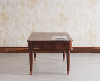 Eiffel Solid Wood Coffee Table - Coffee Table - Furniselan - Grey-Finish