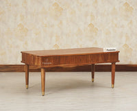Eiffel Solid Wood Coffee Table - Coffee Table - Furniselan - Teak-Finish