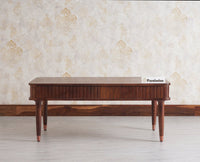 Eiffel Solid Wood Coffee Table - Coffee Table - Furniselan - Grey-Finish