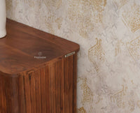 Eiffel Solid Wood Sideboard Cabinet Two Doors and Three Drawers  Furniselan - Teak-Finish