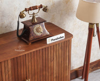 Eiffel Solid Wood Two Door Sideboard Cabinet - Sideboard - Furniselan - Teak-Finish