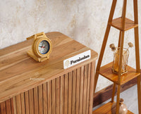Eiffel Solid Wood Two Door Sideboard Cabinet - Sideboard - Furniselan - Natural-Finish