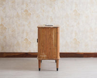 Eiffel Solid Wood Two Door Sideboard Cabinet - Sideboard - Furniselan - Natural-Finish