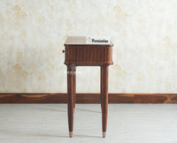 Eiffel Wooden Two Drawer Console Table Furniselan Grey Finish