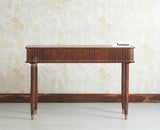 Eiffel Wooden Two Drawer Console Table Furniselan Grey Finish