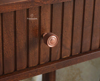 Eiffel Wooden Two Drawer Console Table Furniselan Grey Finish