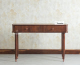 Eiffel Wooden Two Drawer Console Table Furniselan Grey Finish