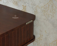 Eiffel Wooden Two Drawer Console Table Furniselan Grey Finish