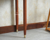 Eiffel Wooden Two Drawer Console Table Furniselan  Brown Finish