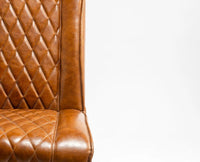 Elder Echo PU Dining Chair – Modern Upholstered Dining Chair for Home & Café Brown