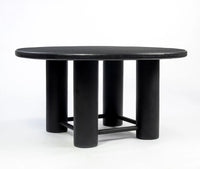 Elvora 6 Seater Dining Table Black