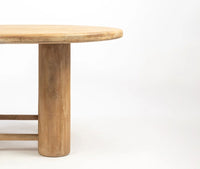 Elvora 6 Seater Dining Table Black Limewash
