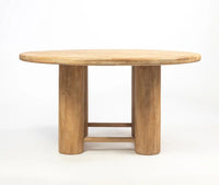 Elvora 6 Seater Dining Table Black Limewash