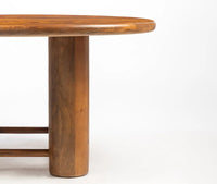 Elvora 6 Seater Dining Table Brown