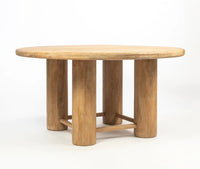 Elvora 6 Seater Dining Table Black Limewash