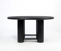 Elvora 6 Seater Dining Table Black