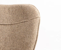 Eonify Rise Chair – Modern Upholstered Dining Chair for Home & Café Taupe