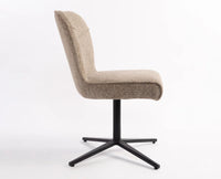 Eonify Rise Chair – Modern Upholstered Dining Chair for Home & Café Taupe