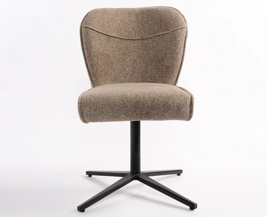 Eonify Rise Chair – Modern Upholstered Dining Chair for Home & Café Taupe