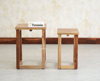 Eric End Table Set Furniselan Natural Finish