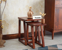 Eric End Table Set Furniselan Maple Finish