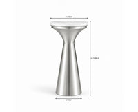 Isla Metal Side Table with Marble - White Marble