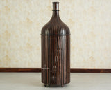 Florence Decanter Style Sheesham Wood Bar Cabinet with Glass Holder Furniselan grey Finish